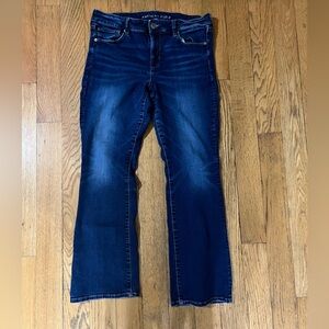 American Eagle Outfitters Dark Blue Straight Leg Jeans